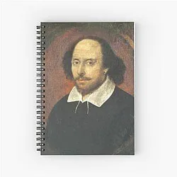 Portrait of William Shakespeare Spiral Notebook