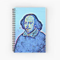 William Shakespeare Portrait Spiral Notebook
