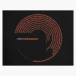 William Shakespeare Famous Quotes Poster Jigsaw Puzzle