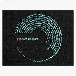 William Shakespeare famous Puzzle Poster
