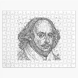 William Shakespeare ink portrait Jigsaw Puzzle