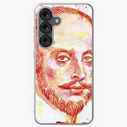 William Shakespeare watercolor portrait Samsung Galaxy Soft Case