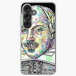 WILLIAM SHAKESPEARE Watercolor Portrait Samsung Galaxy Soft Case