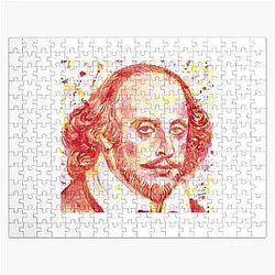 William Shakespeare - Watercolor Portrait Jigsaw Puzzle