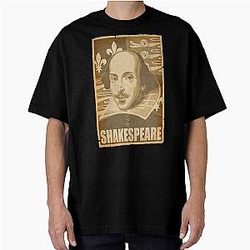 William Shakespeare Political Propaganda Pop Art Filip Schpindel Transparent Oversized T-Shirt