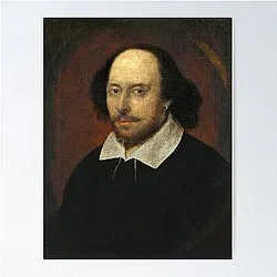 William Shakespeare Portrait Poster