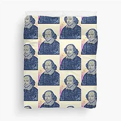 William Shakespeare Portrait Duvet Cover