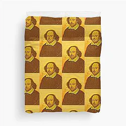 William Shakespeare Portrait Wall Art Duvet Cover