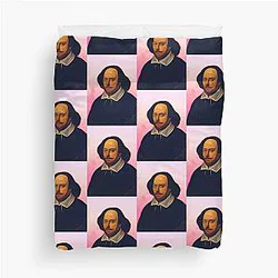 William Shakespeare Artwork - William Shakespeare Portrait - Wall Art Duvet Cover
