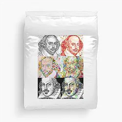 Six Times William Shakespeare Duvet Cover