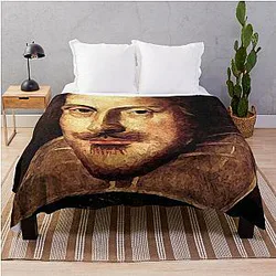 William Shakespeare Portrait Blanket