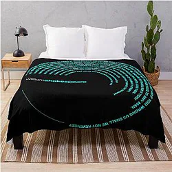 William Shakespeare Famous Quote Poster Throw Blanket