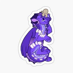 Indigo and WOF Sticker