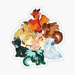 Jade Winglet - Wings of Fire Sticker