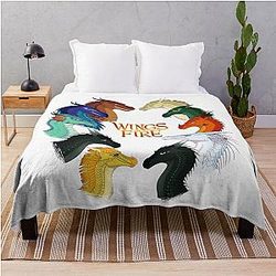Wings of Fire All Together Throw Blanket