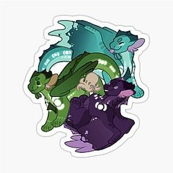Cowrie, Clearpool & WOF Wings of Fire Sticker