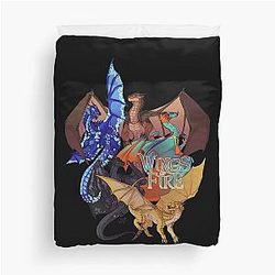 Many wings of fire beautiful dragon art duvet cover