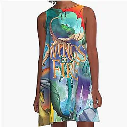 Wings of Fire A-Line Dress