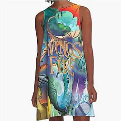 Wings of fire Dragon series A-Line Dress