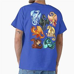 Wings of Fire - Jade Winglet. Dragonets: Moonwatcher, Winter, Qibli, Peril, Turtle, Umber, Kinkajou Classic T-Shirt
