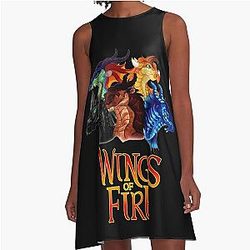 Wings of Fire A-line Dress