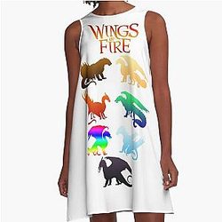 Wings of Fire Tribe A-Line Dress