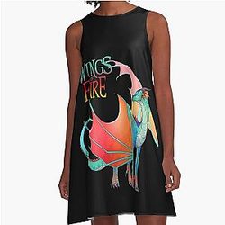 Wings of Fire Queen A-Line Dress