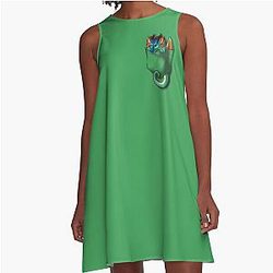 Wings of Fire - Pocket A-Line Dress