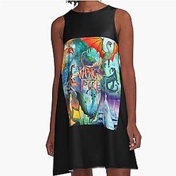 Wings of Fire A-Line Dress
