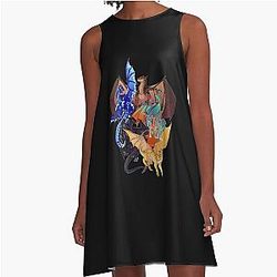 Wings of Fire A Line Dress