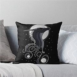 Darkstalker  Wings of Fire Throw Pillow