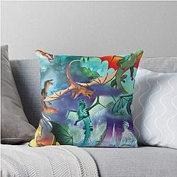 Wings of Fire All Dragon Series Throw Pillow