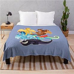 Dragonets of Fire Throw Blanket