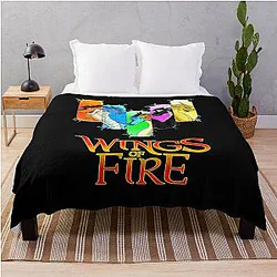 Wings of FireThe Dragonets of Destiny Throw Blanket