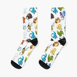 Wings of Fire Pattern Socks