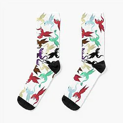 Wings of fire Pyrrhia pattern Socks