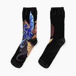Many Wings of Fire Dragon Art Socks