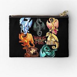 Wings of Fire - Jade Series: Moonwatcher, Winter, Qibli, Peril, Turtle, Umber, Kinkajou Zipper