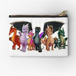 Wings of Fire Jade Zipper Pouch