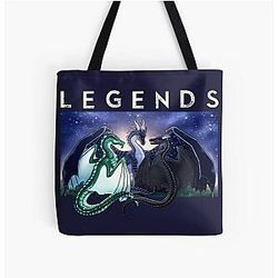 Wings of Fire Legends Fathom Darkstalker Clearsight All Over Print Tote Bag