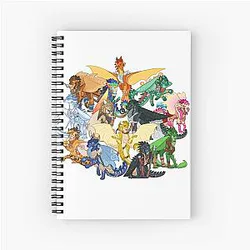Wings of Fire as DND Characters Spiral Notebook