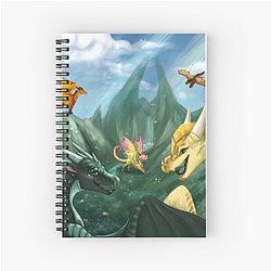 Wings of Fire Welcome to Jade Mountain Spiral Notebook