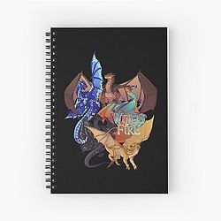 many wings of fire dragon beautiful spiral notebook