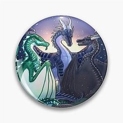 Wings of Fire - Legends - Fathom, Darkstalker and Clearsight Pin