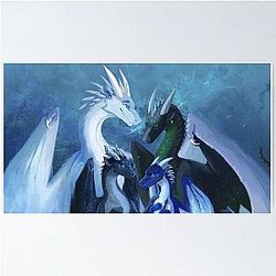 Arctic, Foeslayer, Whiteout, Darkstalker Family - Wings of Fire Poster
