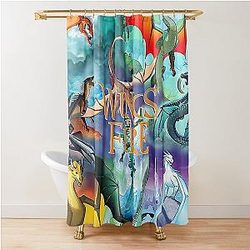 Wings of Fire Character Shower Curtain