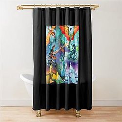 Wings of Fire All Dragon Series Shower Curtain