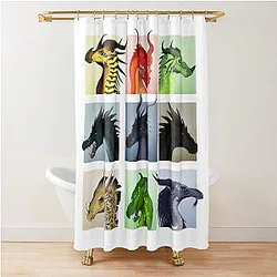 Wings of Fire Shower Curtain