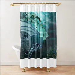 Journey to Pantala (Tsunami and the Turtle, Wings of Fire) Shower Curtain