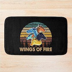 Vintage Nightwing Dragon Art Fire Beautiful Bath Mat